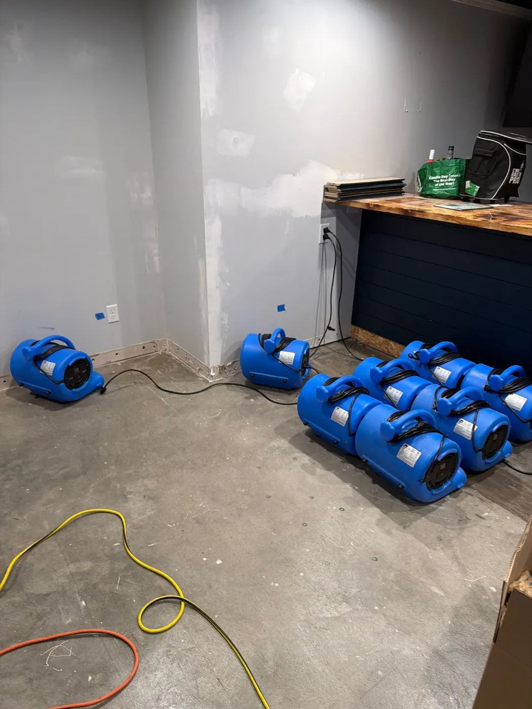 IICRC certified drying setup in Union County, IN